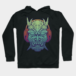 musical devil - vintage style Hoodie